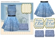 Blue 18th/21st Birthday fashion card front