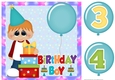 Age 3/4 Light haired boy Birthday card front