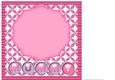 Pink Mummy card front blank