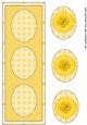 Yellow gerbera daisy trio card front