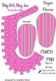 Pink stars and stripes baby shoe