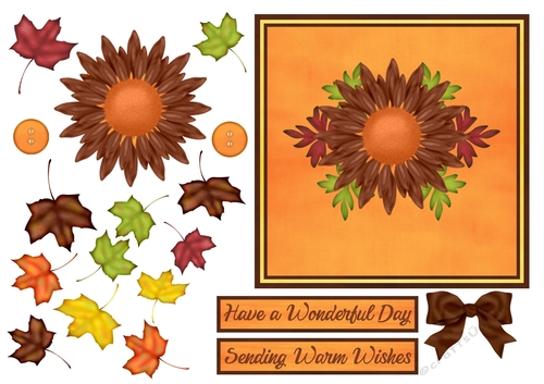 Autumnal Sunflower Birthday