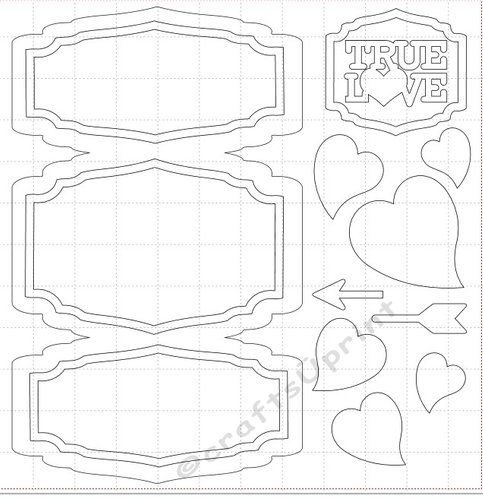 7x5 Valentines Gatefold Cutting File