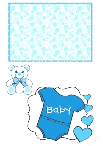 Baby Boy Romper Card