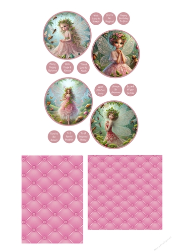 Pink Fairies of The Forest Mini Kit