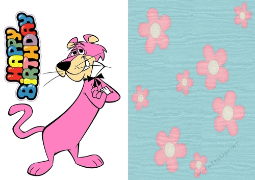 Snagglepuss A5 Card