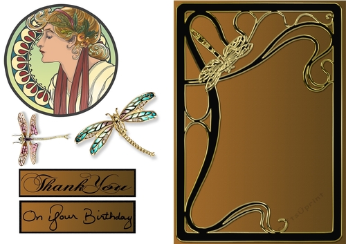 Art Nouveau Dragonfly