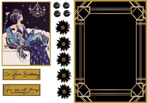 Art Deco Gold Sparkle