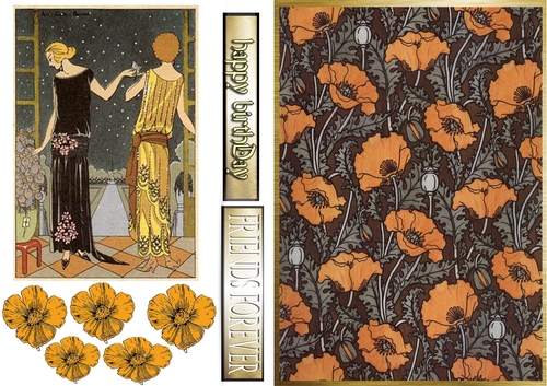 Art Deco Poppies