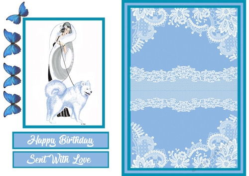 Art Deco - Huskie Dog
