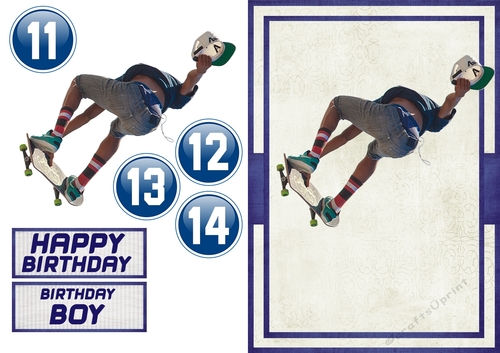 Skateboard Teenage Birthday