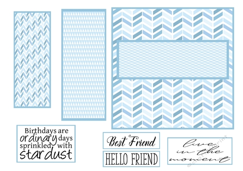 Blue Geo Birthday