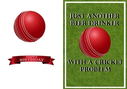 Beer Drinker - Cricket Birthday