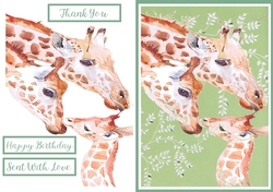 Giraffe Family Birthday