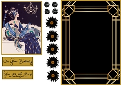 Art Deco Gold Sparkle
