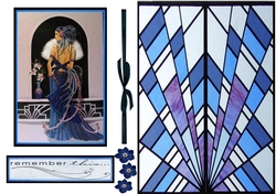 Art Deco Deep Blue