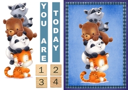Little Blue Birthday 1,2,3,4