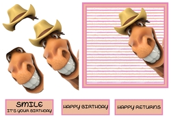 Horse Big Smile Birthday