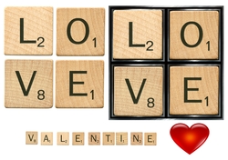Scrabble valentine