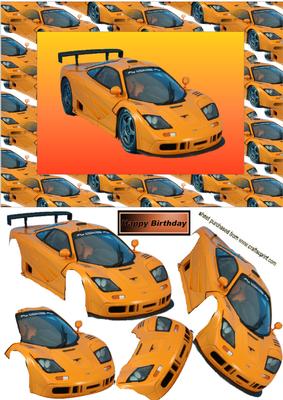 Mclaren F1 Decoupage