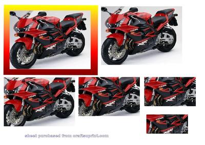 Bright Red Super Bike Pyramid