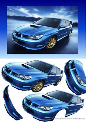 Subaru Impreza Decoupage