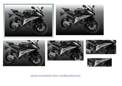 Black Sports Bike Pyramid