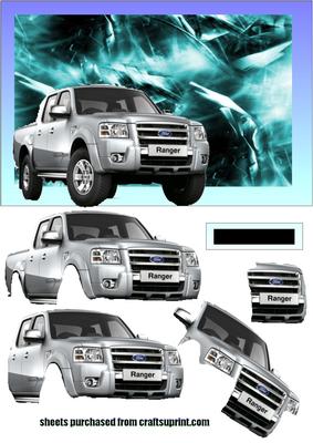 Ford 4x4 Ranger Quick Card with Tags