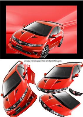 Honda Civic Decoupage