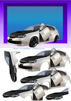 Subaru Impreza Sport Decoupage