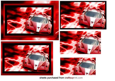 Fire Red Ferrari Enzo Pyramid
