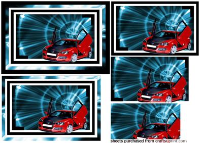 Vw Golf Sports Car with Pyramid