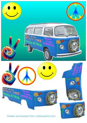 Hippy Power Decoupage