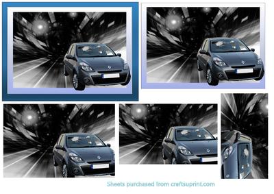 Silver Renault Clio Pyramid