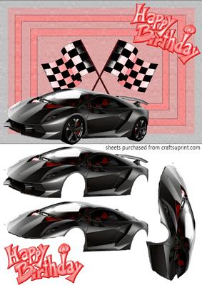 Lamborghini Decoupage