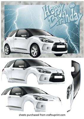 Citroen Ds3 Decoupage