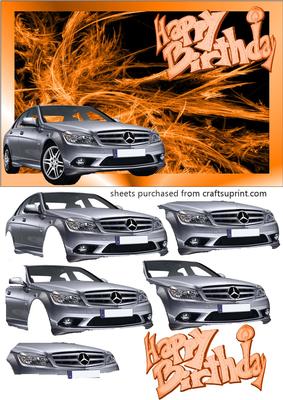 Mercedes Decoupage