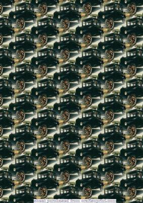 Matching Backing Paper to Suit the Vintage Car with Tags