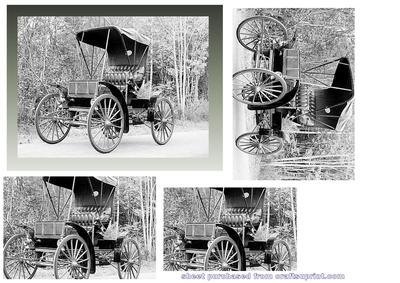 Old Classic Car Pyramid on Effective Metallic Boarder