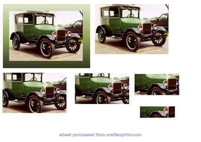 Green Car Metallic Background Pyramid