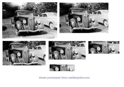 Classic Vintage Car in Black & White