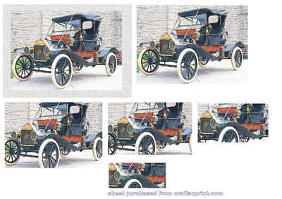 Stunning Eye Catching Vintage Car Pyramid