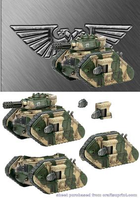 Leman Russ Tank Decoupage