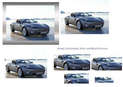 Aston Martin Vanquish Metallic Silver Pyramid