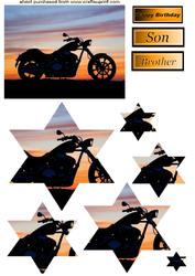 Riding Into the Sunset Star Pyramid