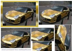 Stunning Metallic Gold Porsche 911 Pyramid