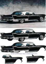 Classic Car Decoupage
