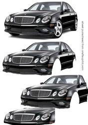 Mercedes Decoupage
