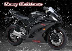 A4 Sport Bike on Snow Background 1 of 2