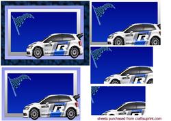 Wrc Rally Car on Abstract Background Pyramid